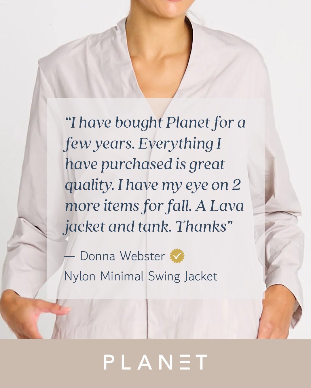 Nylon Minimal Swing Jacket - White