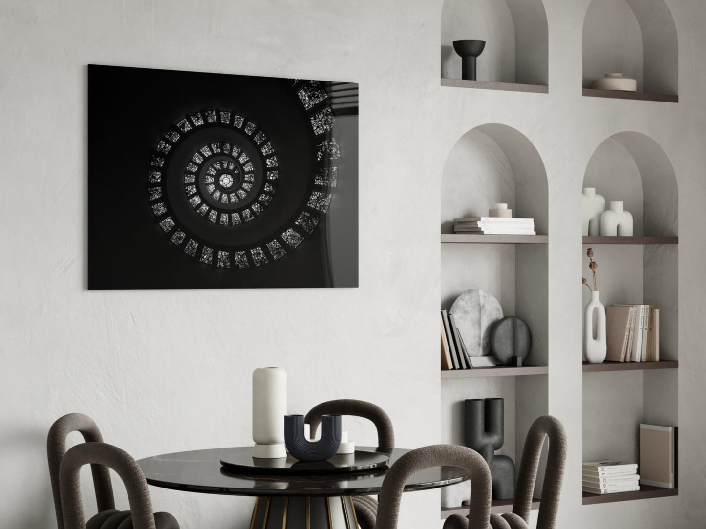 Stained Glass Window Spiral Dome Glass Wall Art