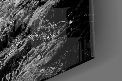 Wolf on Rocky Ridge Glass Wall Art