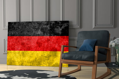 German Flag Glass Wall Art