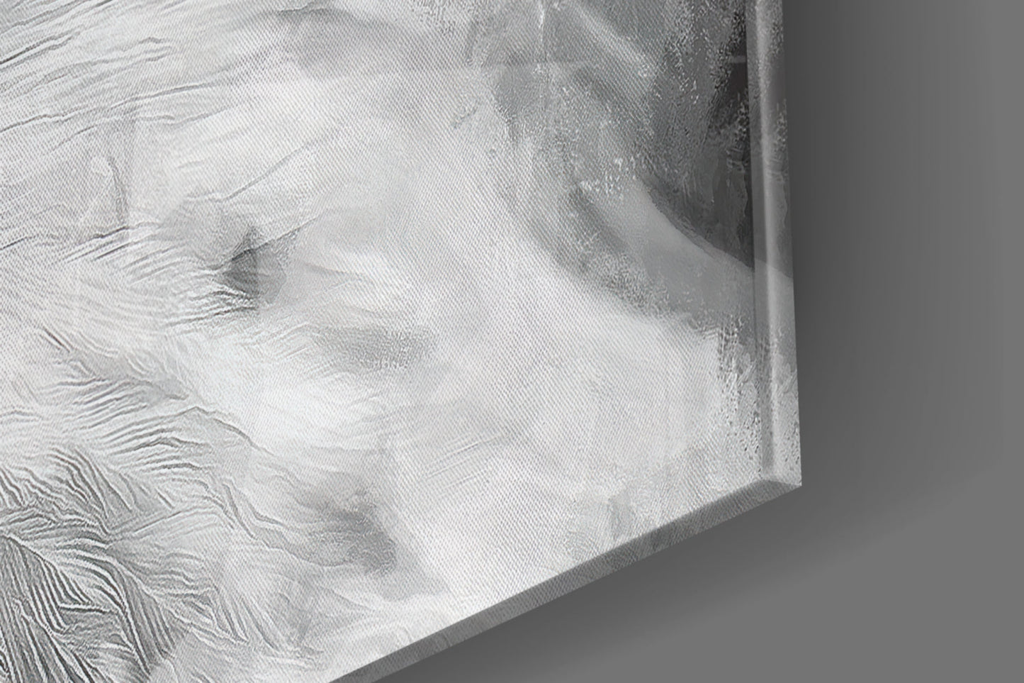 White Eagle Stormy Sky Glass Wall Art