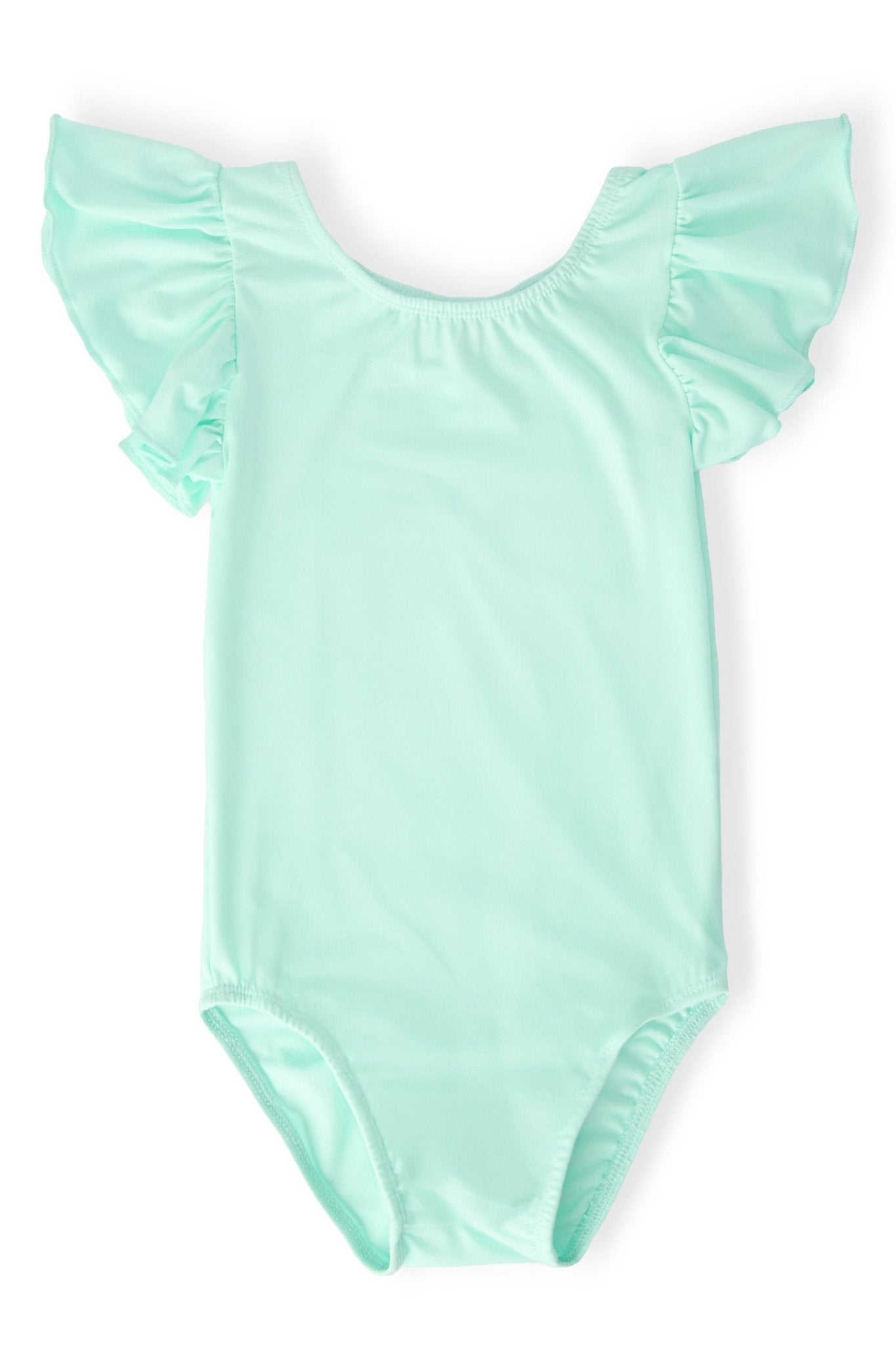 Pastel Green S/S Flutter Sleeve Leotard