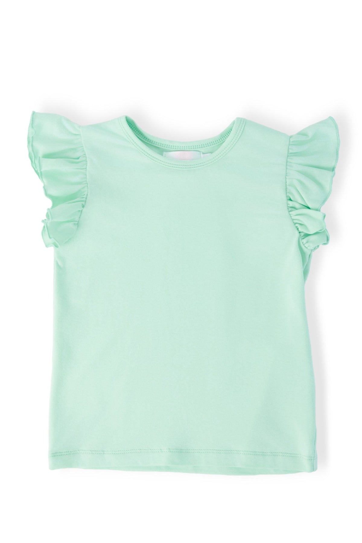 Pastel Green S/S Ruffle Tee
