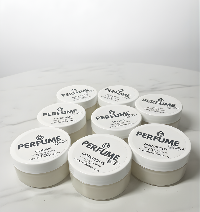 Perfume Body Butter – Travel Size Mini Scented Moisturizing Cream Long Lasting Fragrance | TWO 2oz FOR $30