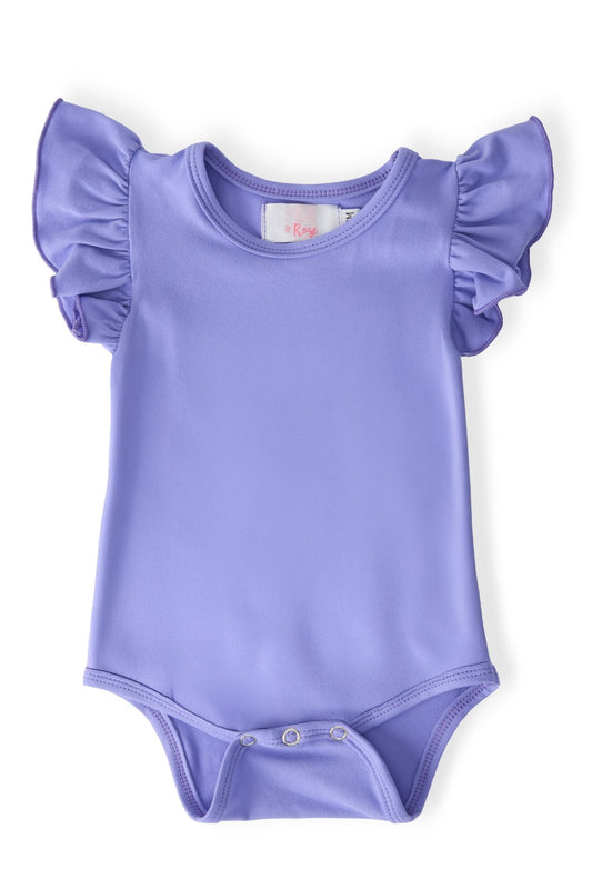 Periwinkle S/S Flutter Bodysuit