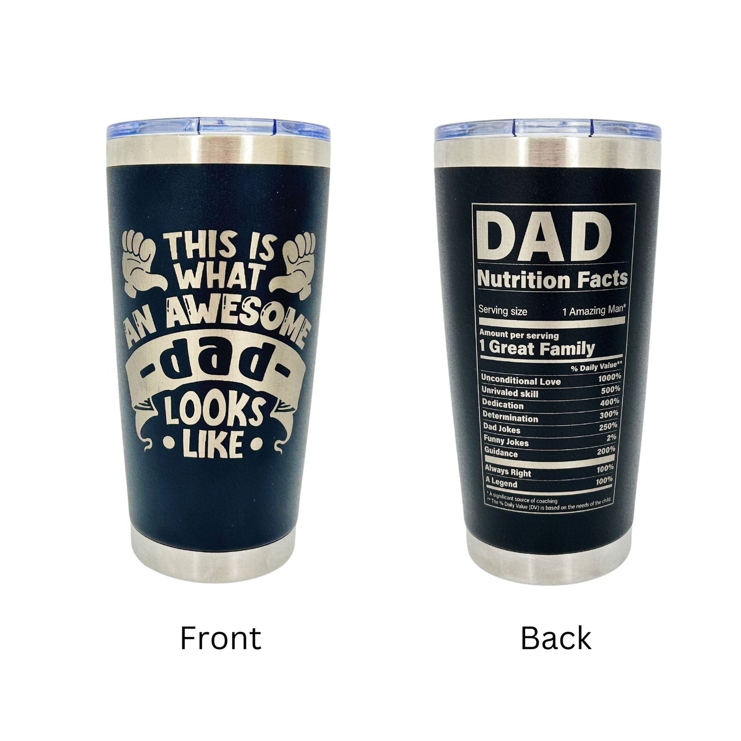 Personalized Best Dad Ever Tumblers Birthday Father Day Gift for Dad from Daughter Son