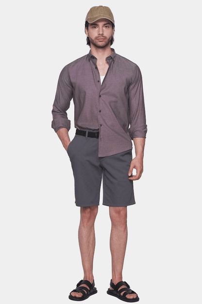 Premium Cotton Dress Shirt (coffee)