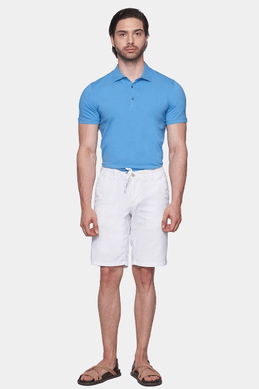 The Mercerized Cotton Polo (Blue)