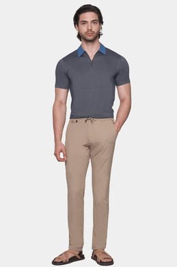 The Mercerized Polo (Nautical Blue)