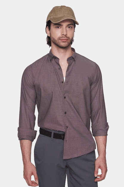 Premium Cotton Dress Shirt (coffee)