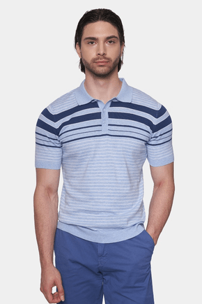 The Mercerized Cotton Polo (Athletic Blue) - Shaketea