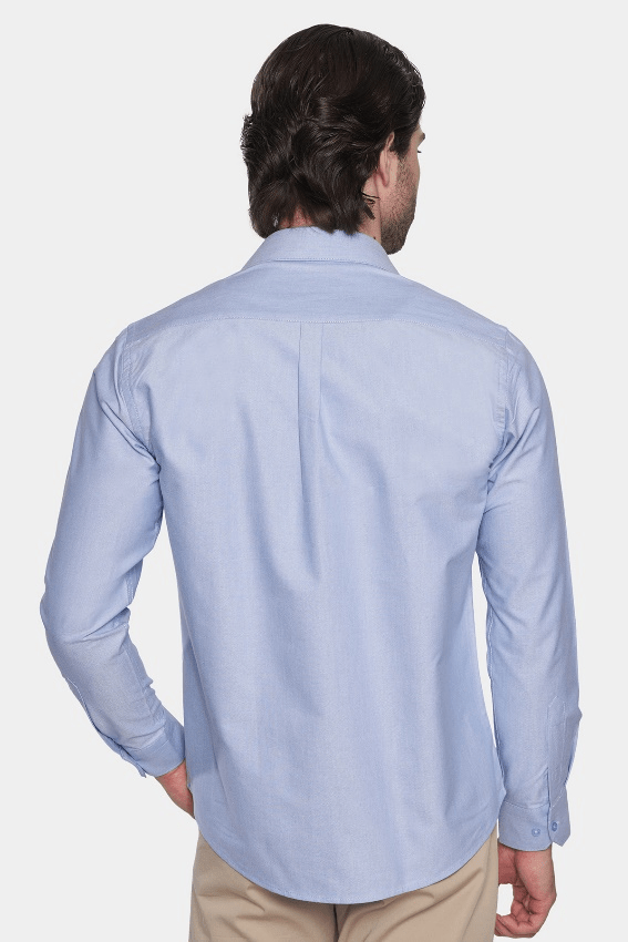 premium Cotton Dress Shirt (Light Azure)