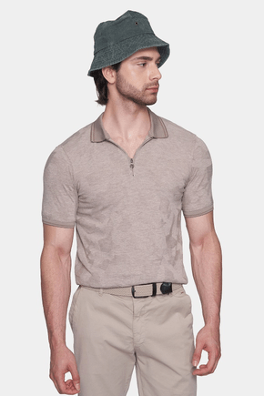 The Mercerized Cotton Polo (Pale Beige) - Shaketea