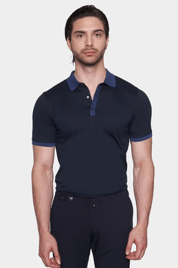 The Mercerized Cotton Polo (Admiral Blue) - Shaketea