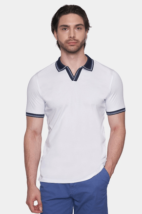 The Mercerized Cotton Open Polo (Monaco White)