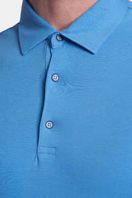 The Mercerized Cotton Polo (Blue)