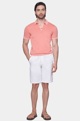 The Mercerized Cotton Polo (Salmon Orange) - Shaketea