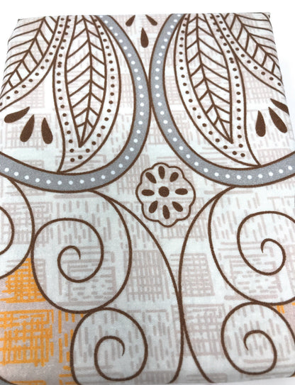 Tache Maroon Mandala Ivory Damask Pillowcases (2131-PC)