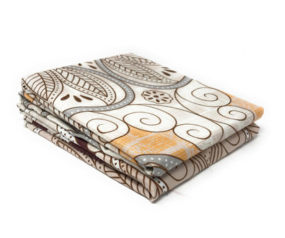Tache Maroon Mandala Ivory Damask Pillowcases (2131-PC)