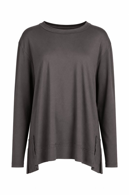 Pima Cotton Detail Tee - Lava