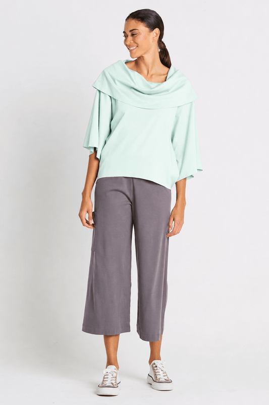 Pima Cotton Jackie O Top - Mint