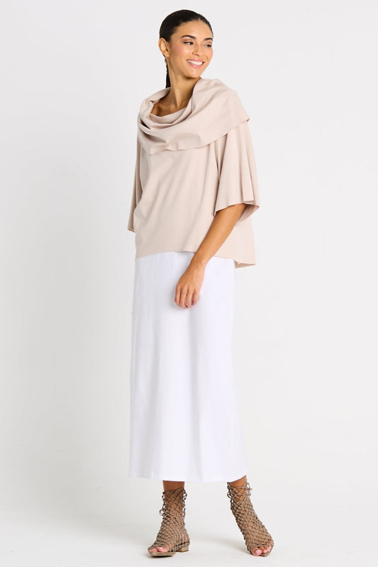Pima Cotton Jackie O Top - Putty