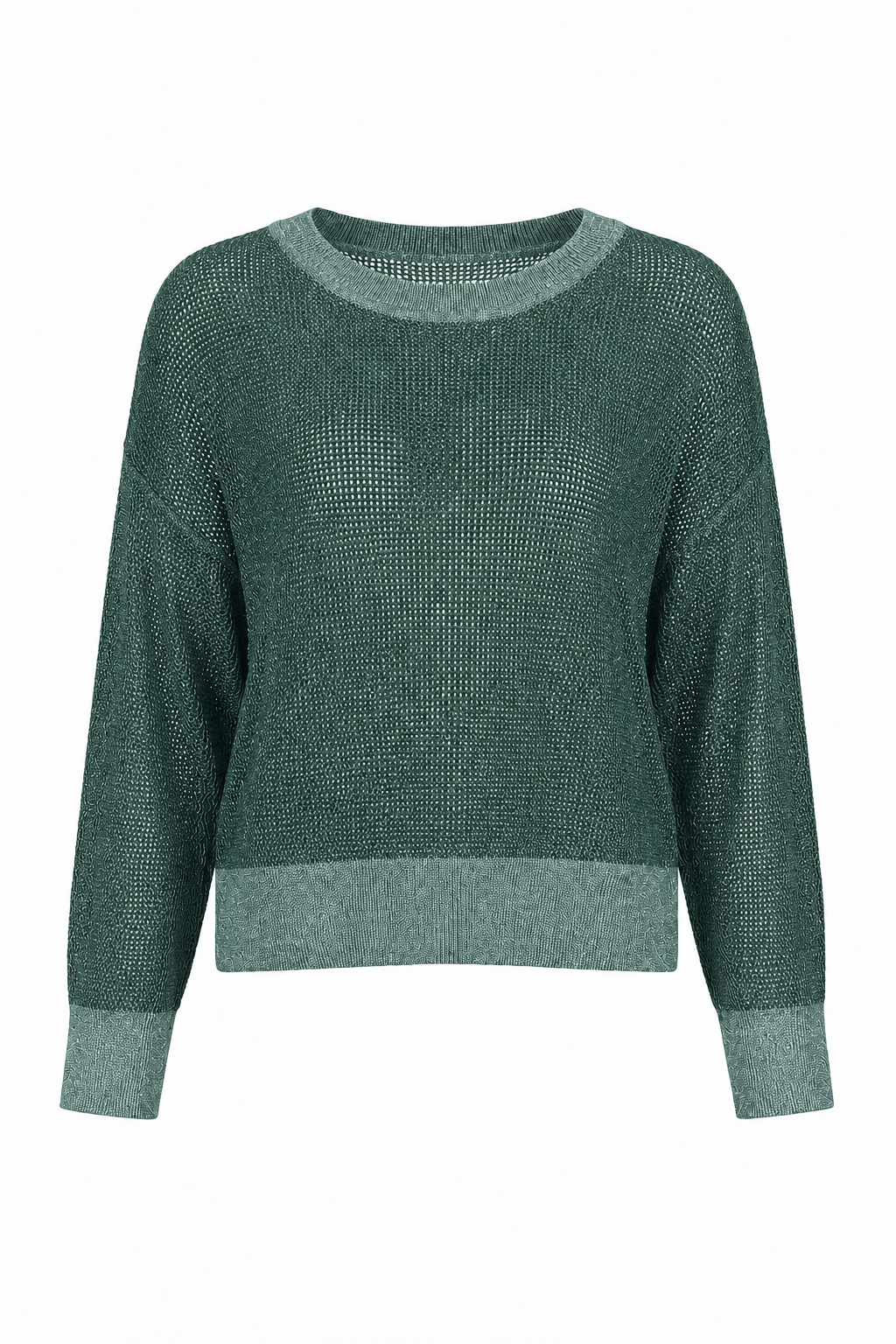 Pima Cotton Metallic Mini Seed Stitch - Evergreen/Silver