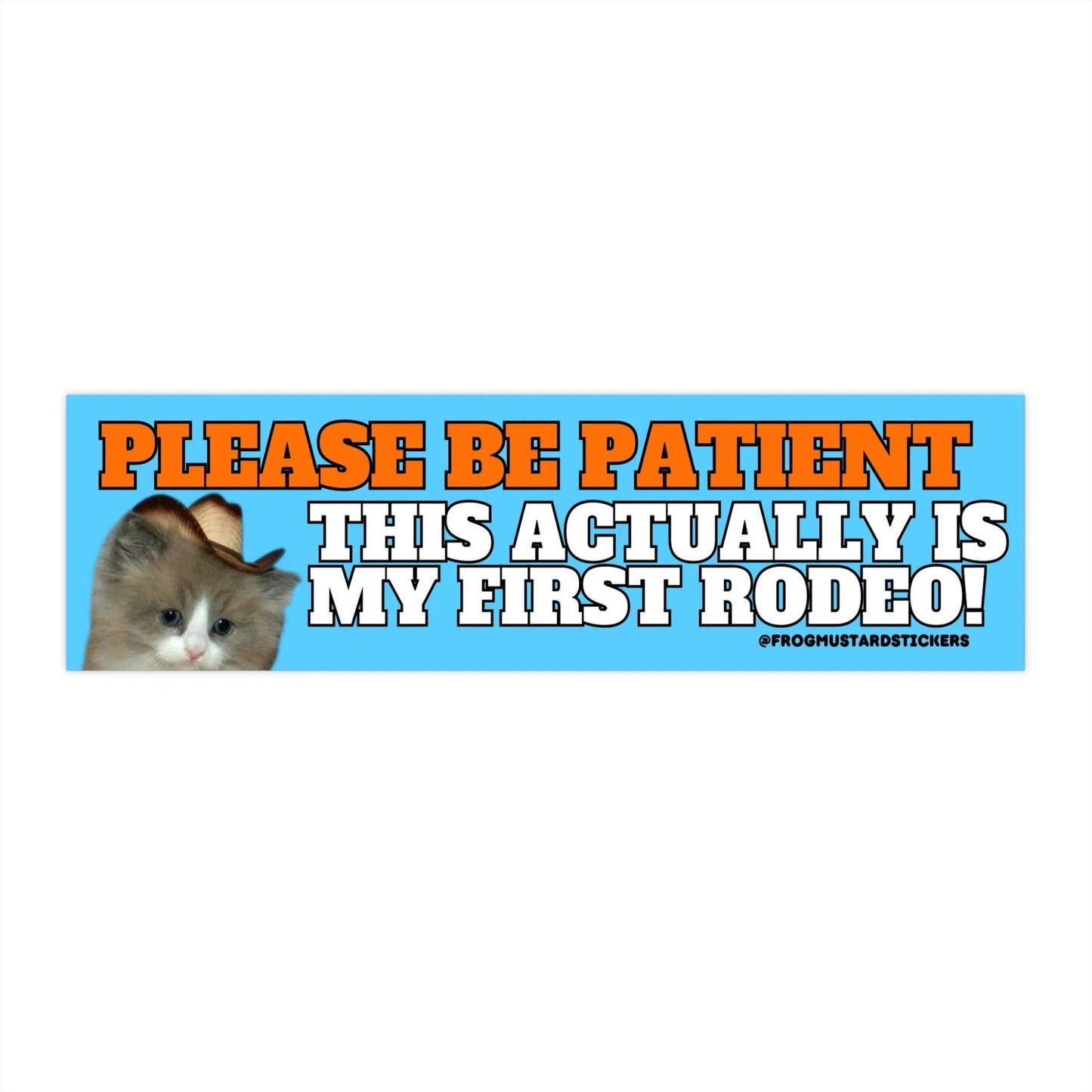 Please Be Patient, This Actually is My First Rodeo (Cat)