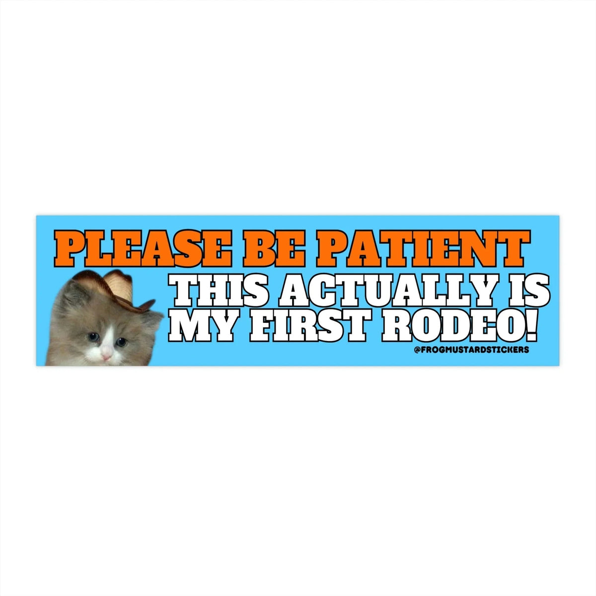 Please Be Patient, This Actually is My First Rodeo (Cat)