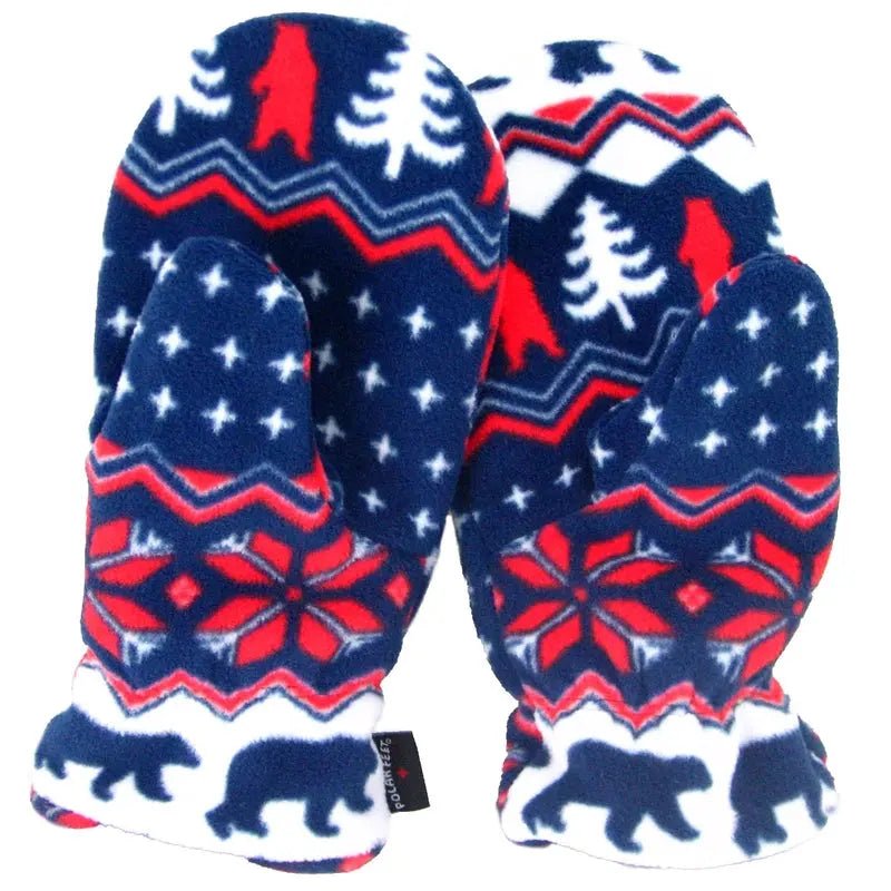 Polar Feet Fleece Mittens - Warm Fleece Gloves for Winter