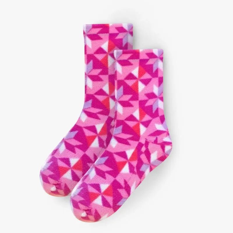 Polar Feet Fleece Socks - Kaleidoscope