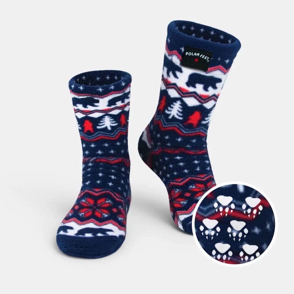 Polar Feet Fleece Socks - Polar Bear