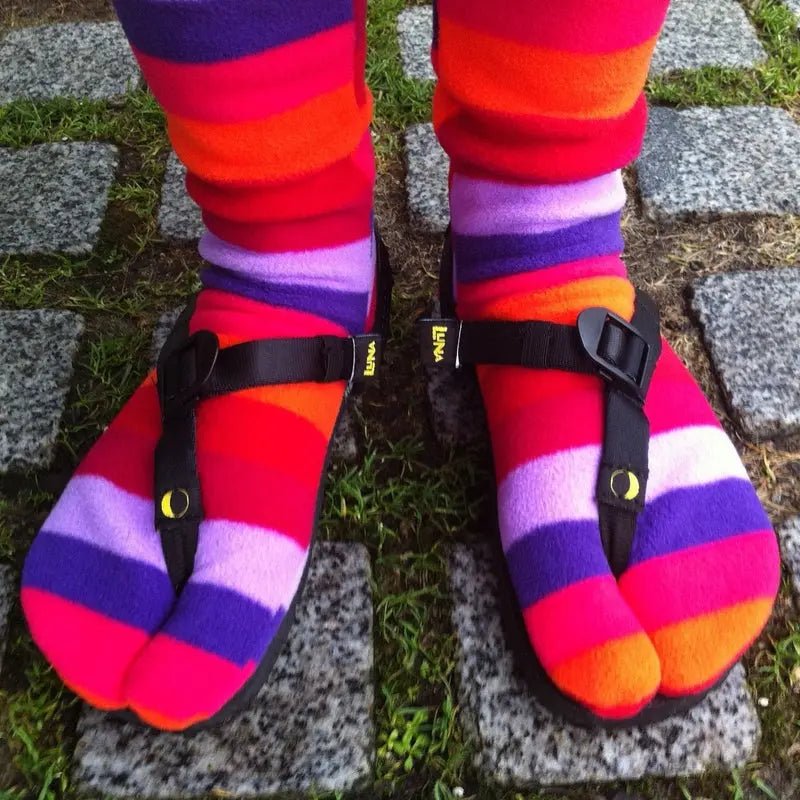 Polar Feet Fleece Tabi Socks - Jellybean