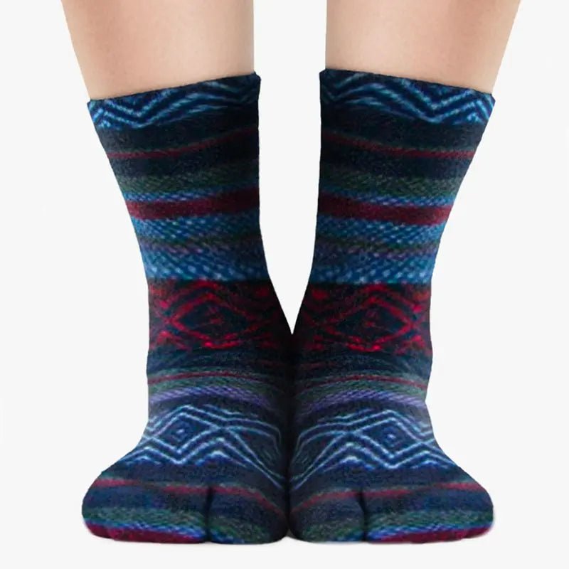 Polar Feet Fleece Tabi Socks - Nordic