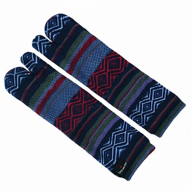 Polar Feet Fleece Tabi Socks - Nordic