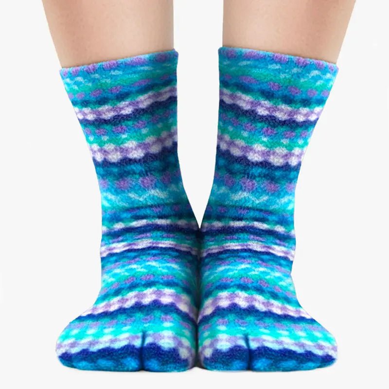 Polar Feet Fleece Tabi Socks - Ripple