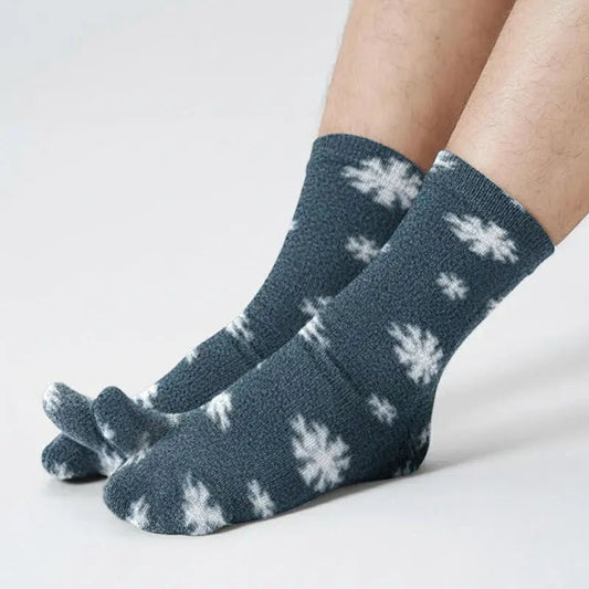 Polar Feet Fleece Tabi Socks - Snow