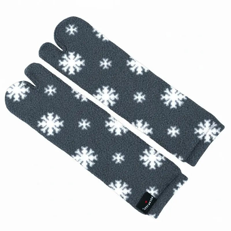 Polar Feet Fleece Tabi Socks - Snow