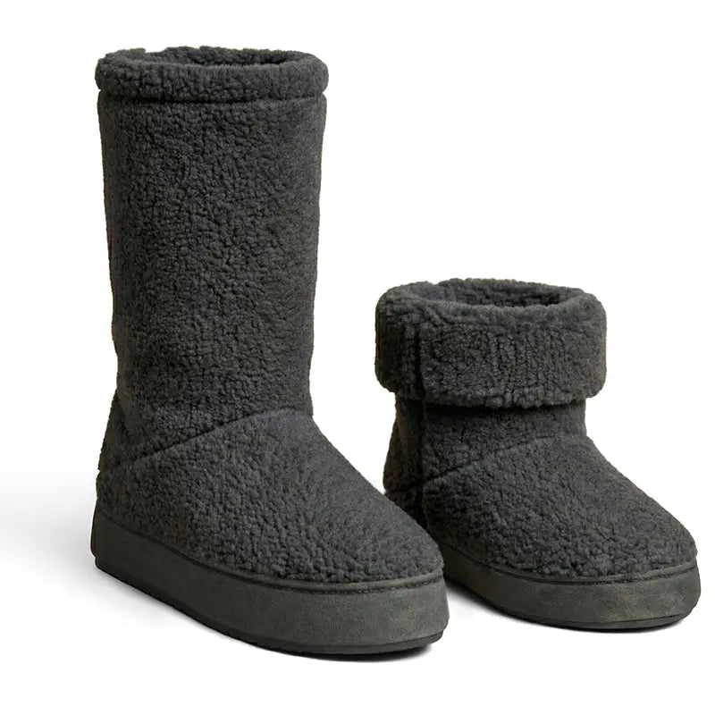 Polar Feet Women's Snugs - Grey Berber