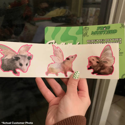 Possum Fairy Die Cut Stickers 3 -Pack