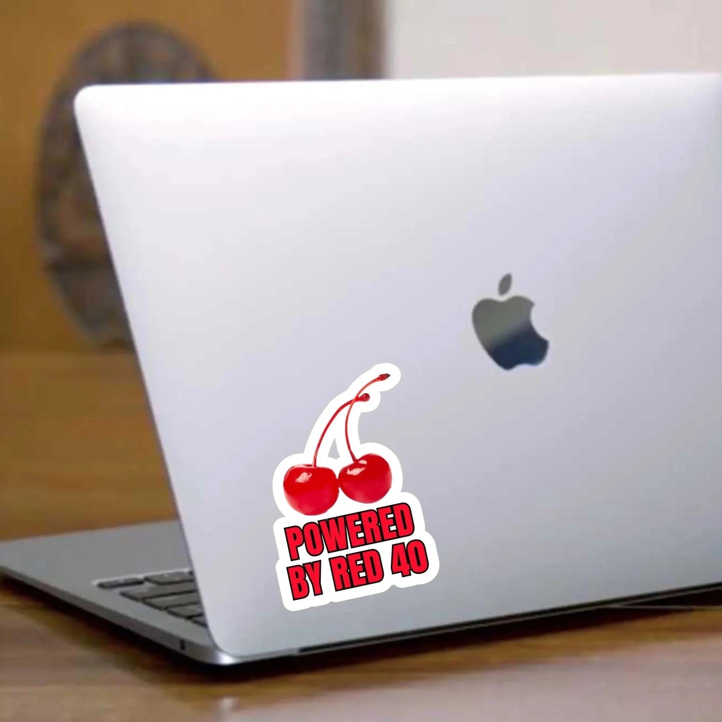 Powered by Red 40 | Die Cut Sticker