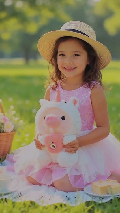 Boba Pig Stuffed Animal Soft Plushie Gift for Girls & Boys