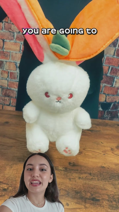 Bunny Plush with Strawberry or Carrot Design – Sweet Toy for Kids