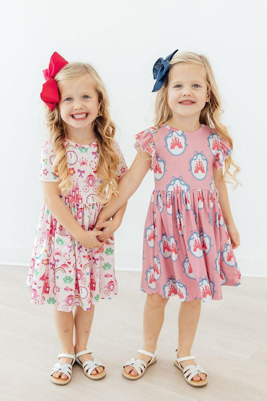 Princess & the Froggie S/S Pocket Twirl Dress