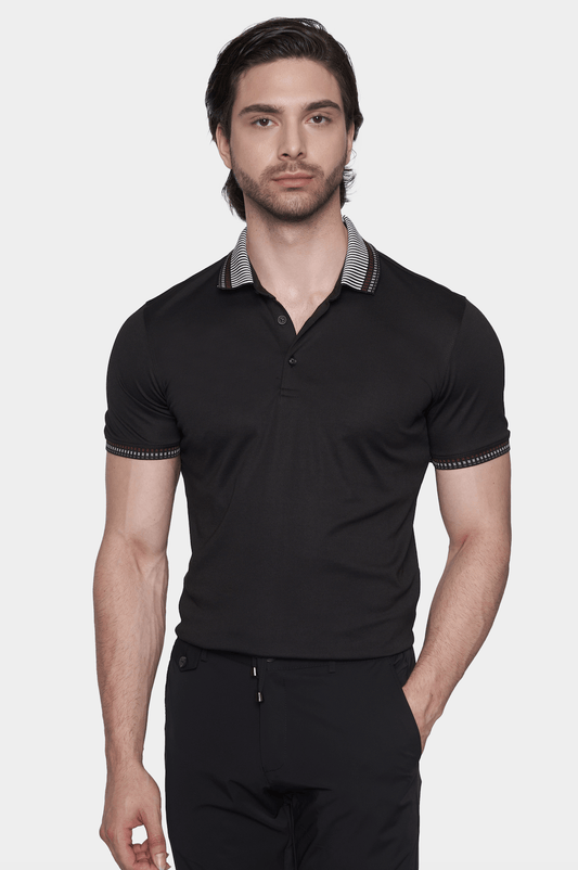 The Mercerized Cotton Polo (Crown Black) - Shaketea