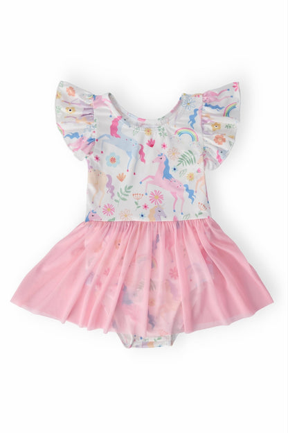 Rainbow Vibes S/S Twirl Leotard