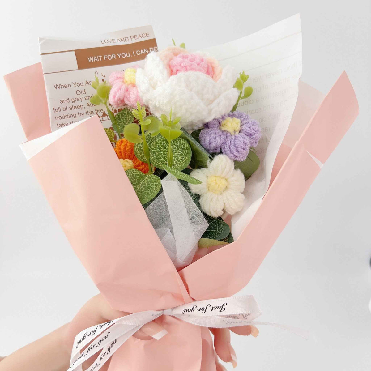 Rose Crochet Bouquet Romantic Gift for Girlfriend