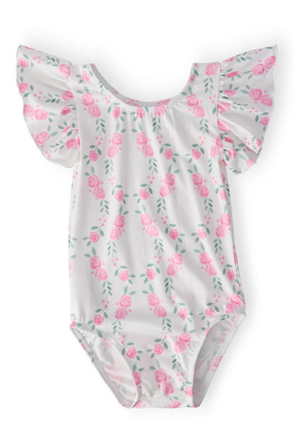 Rosie Posie S/S Flutter Sleeve Leotard