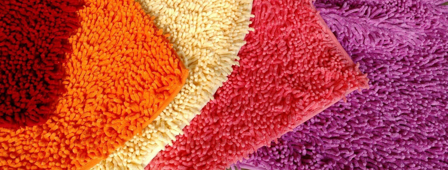 Tache Cotton Chenille Solid Dark Raspberry Red Rug (MAT2032R)