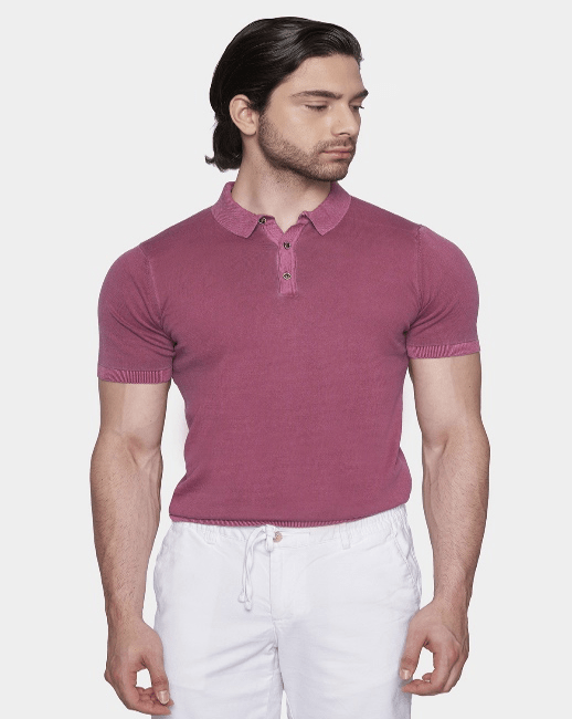 The Mercerized Cotton Polo (Fuschia) - Shaketea